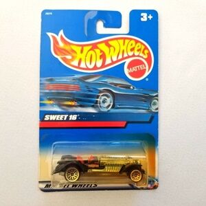 2000 #220 Sweet 16 Hot Wheel Roadster Black Toy Car
